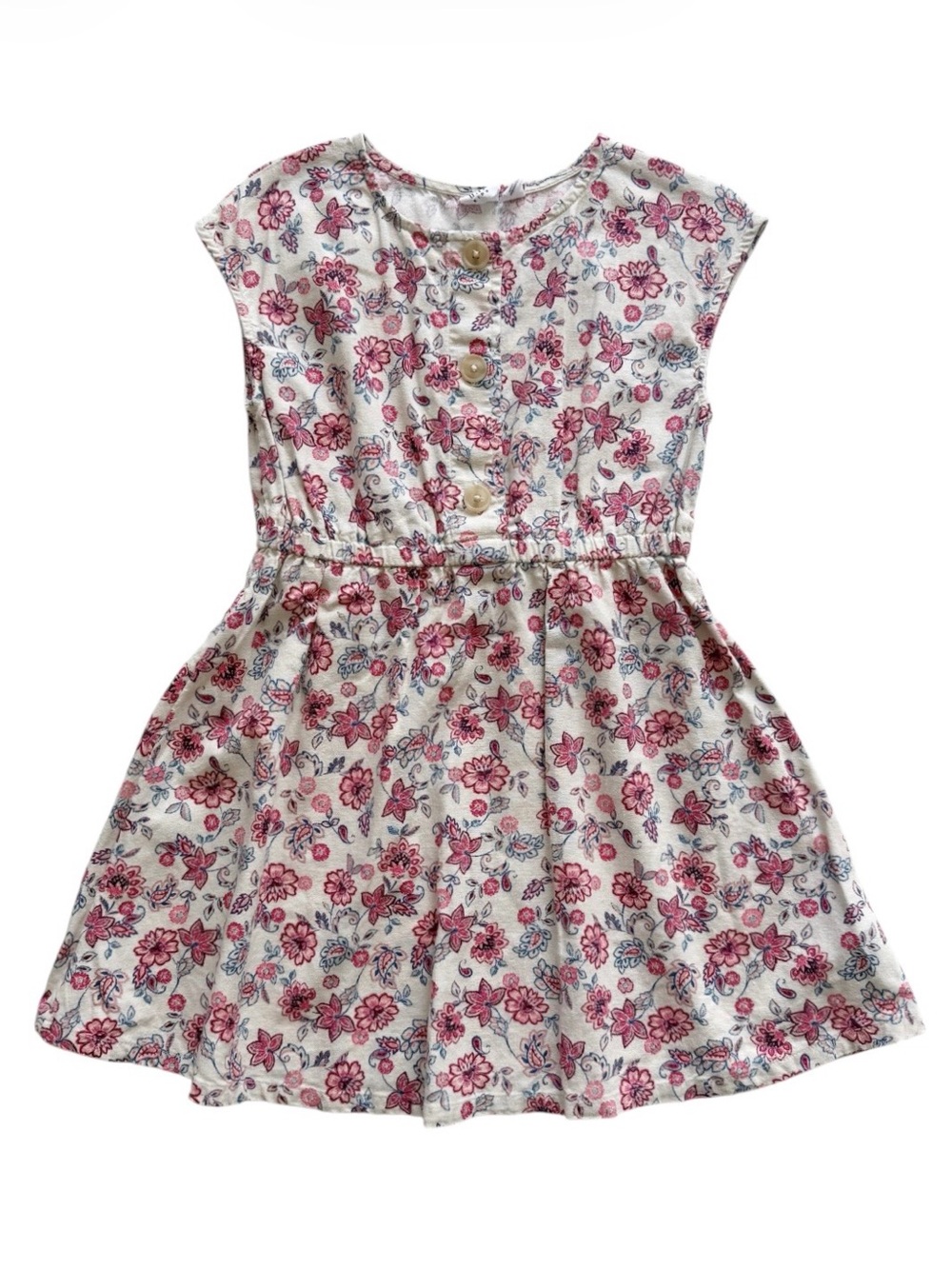 Gap Floral Linen Blend Dress Size 6/7